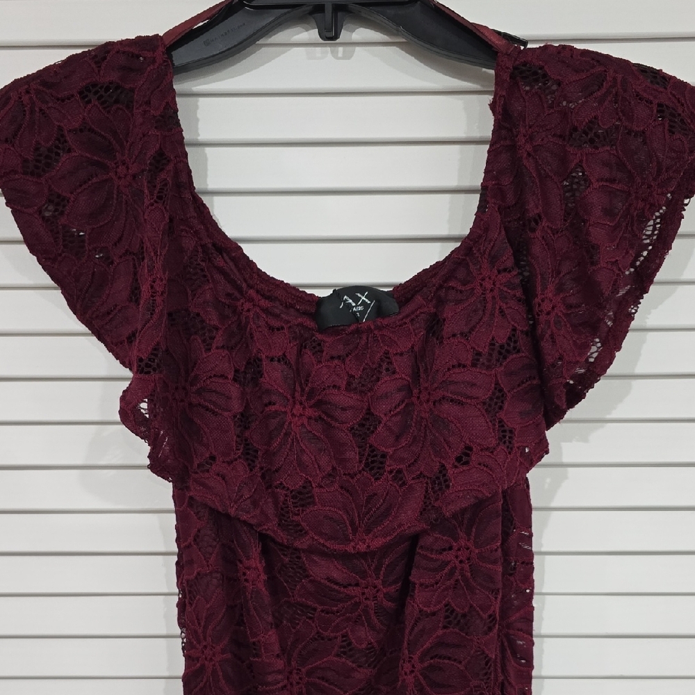 AX Paris Burgundy Lace Dress - NWT